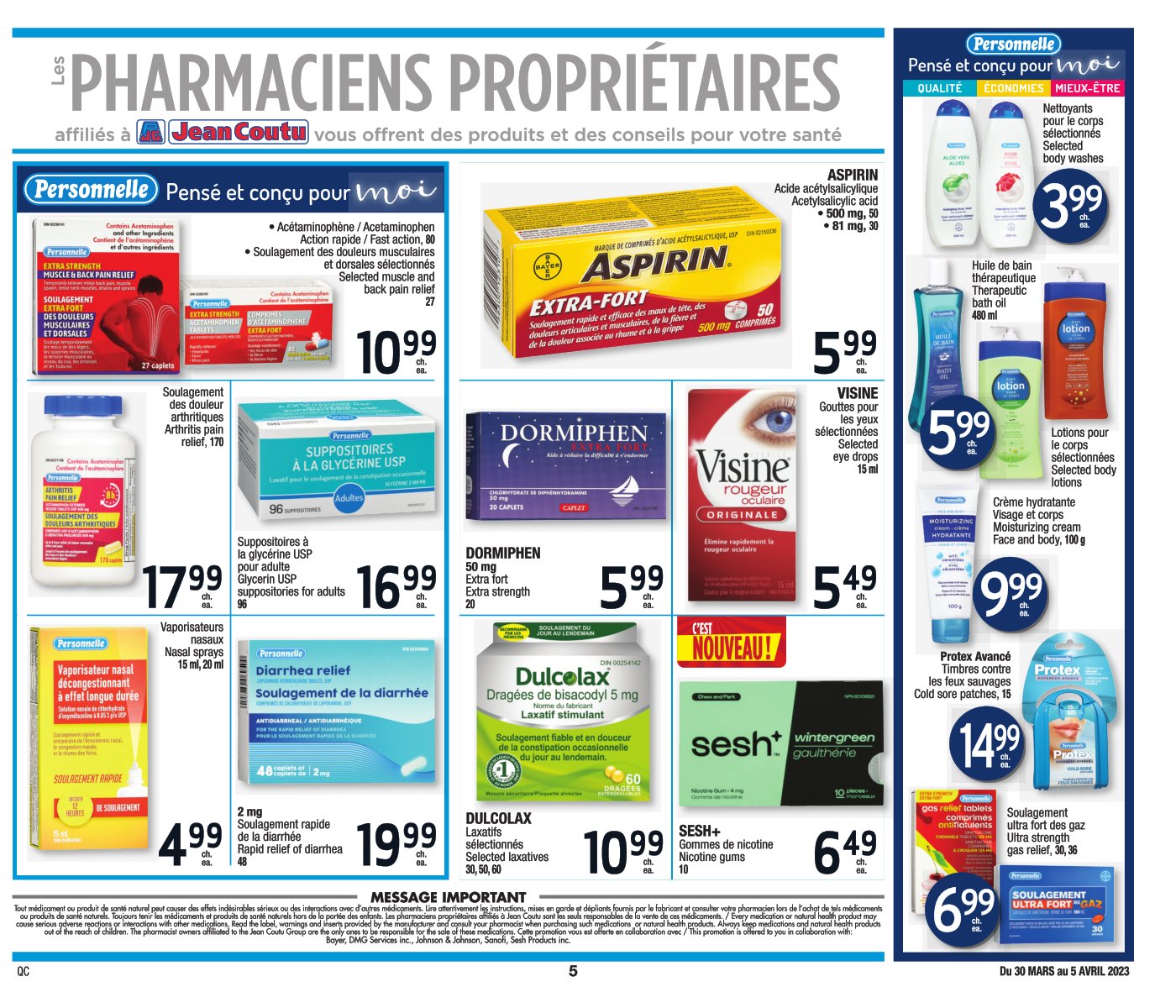 Circulaire Jean Coutu - Encore Plus de Rabais - Page 5