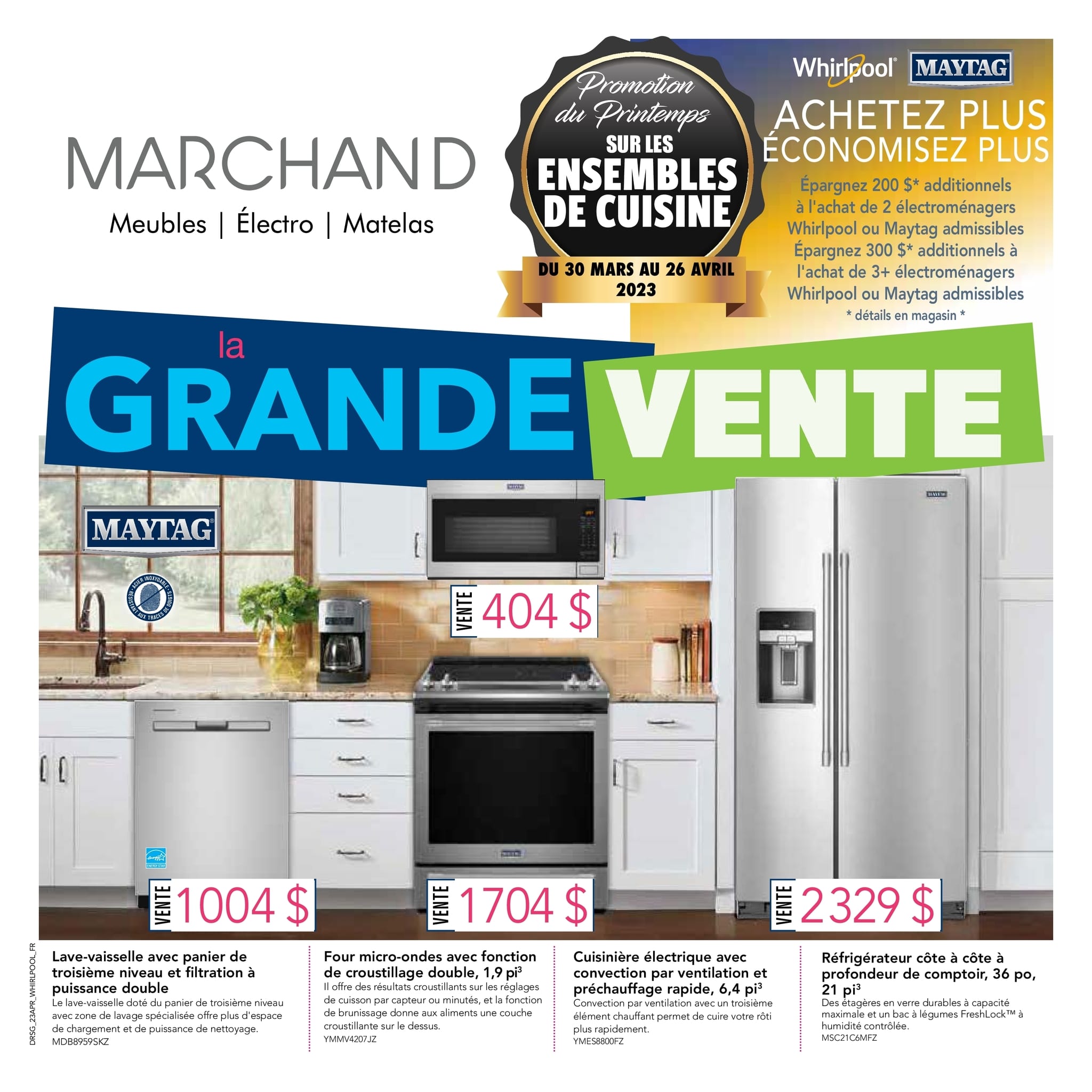 Circulaire Meubles Marchand - Électroménagers