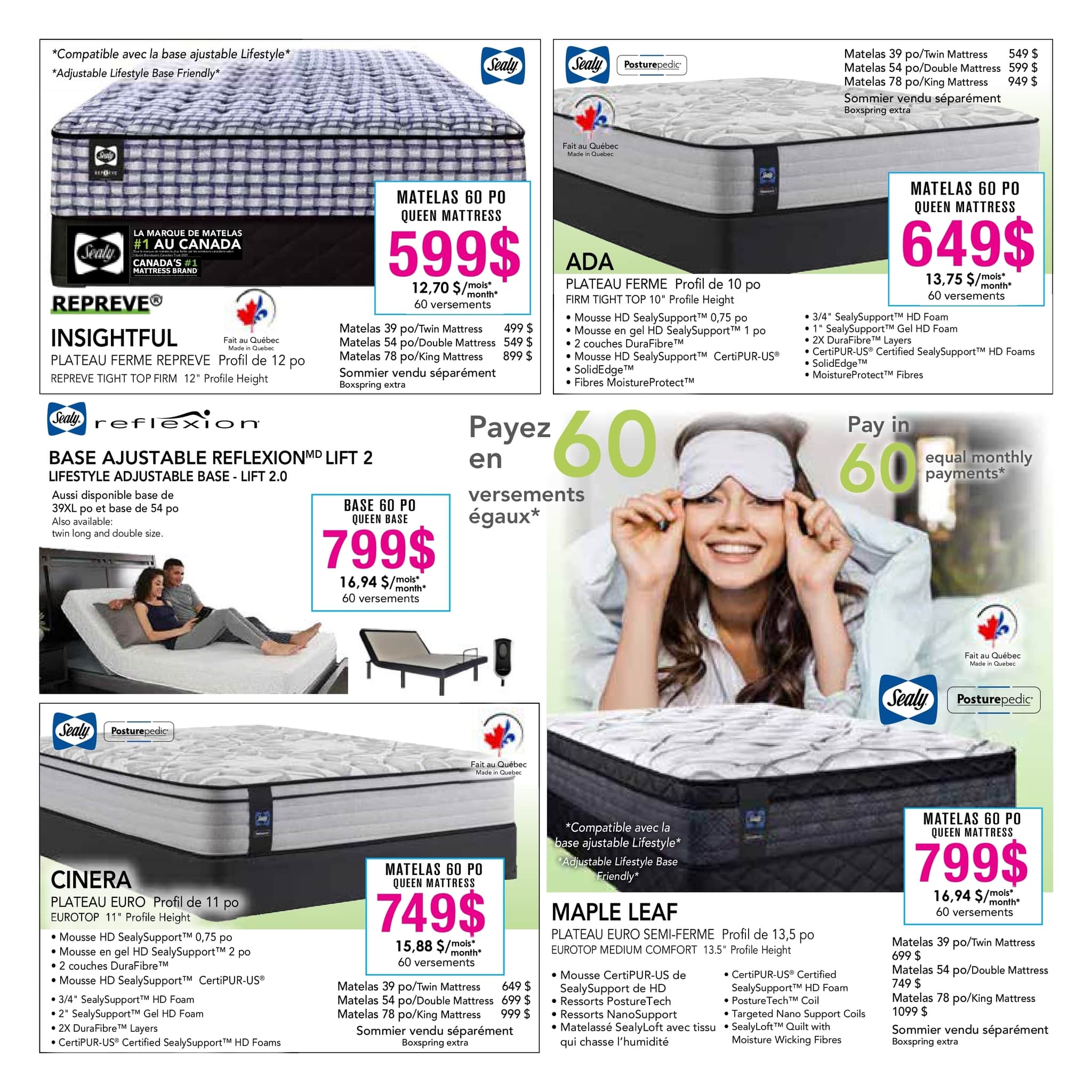 Circulaire Meubles Marchand - Matelas