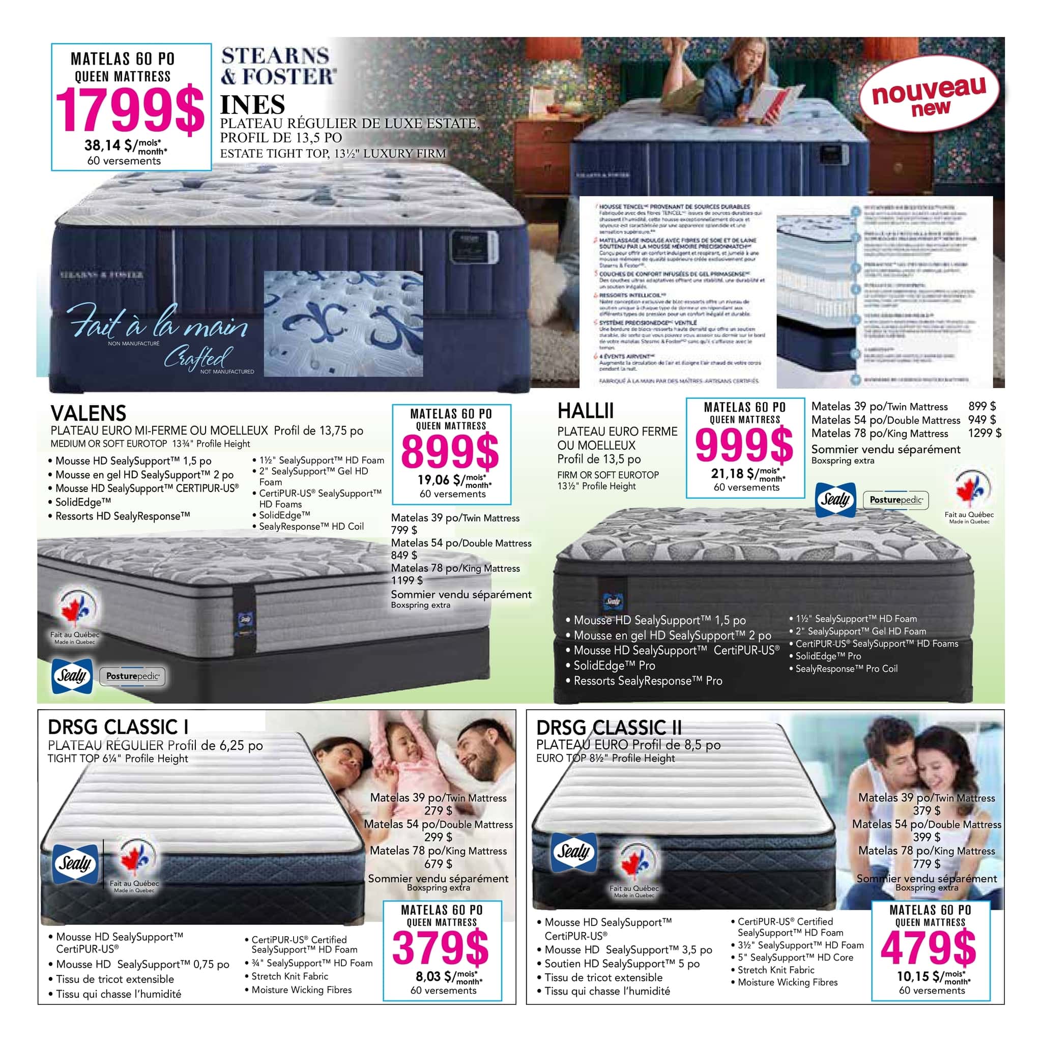 Circulaire Meubles Marchand - Matelas