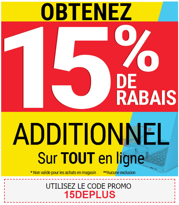 Nous payons les Taxes sur TOUT en Magasin!