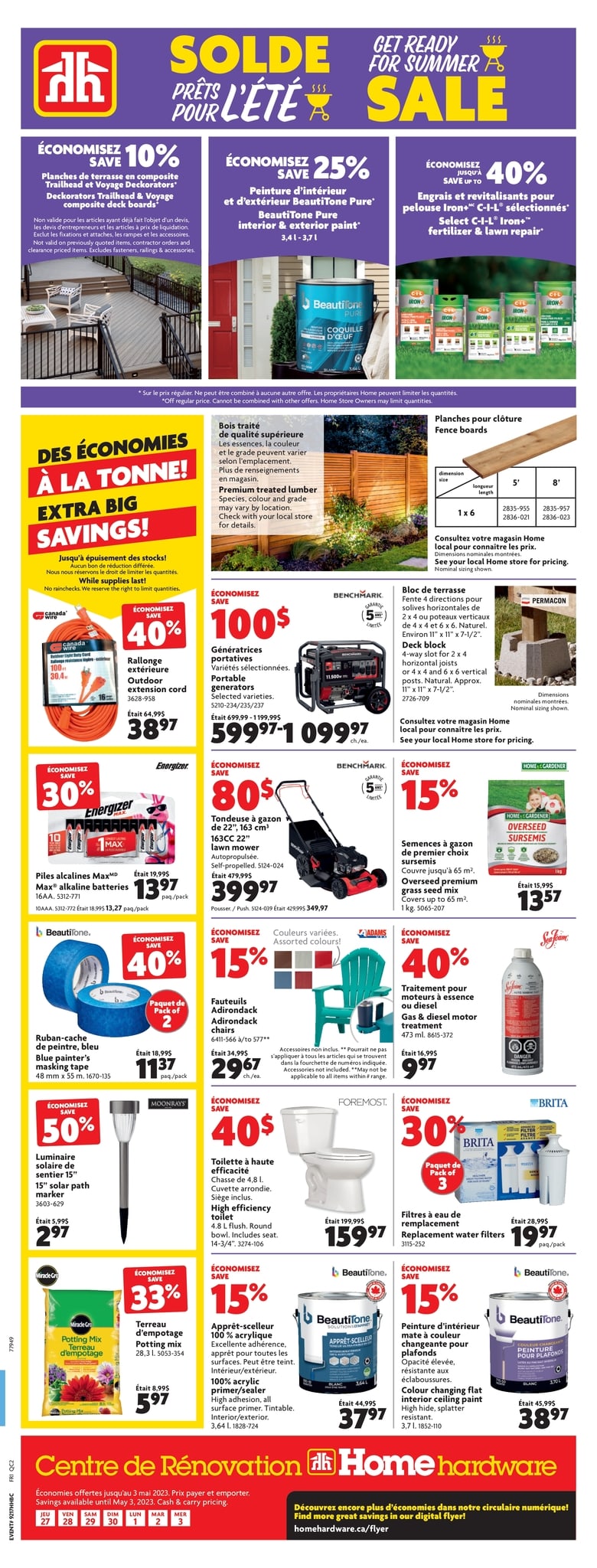  Circulaire Home Hardware Centre de Rénovation