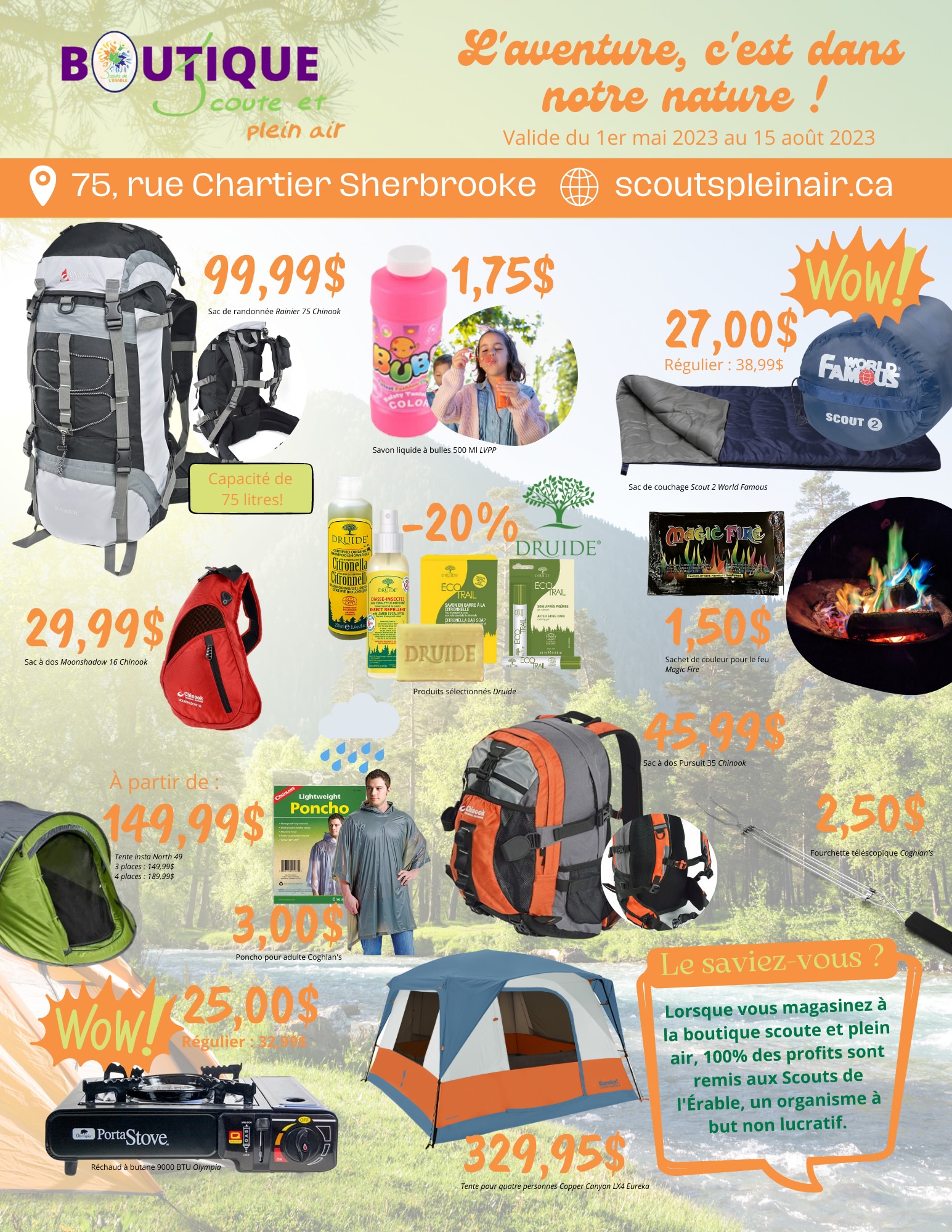 Circulaire Boutique Scoute et Plein Air - Page 1