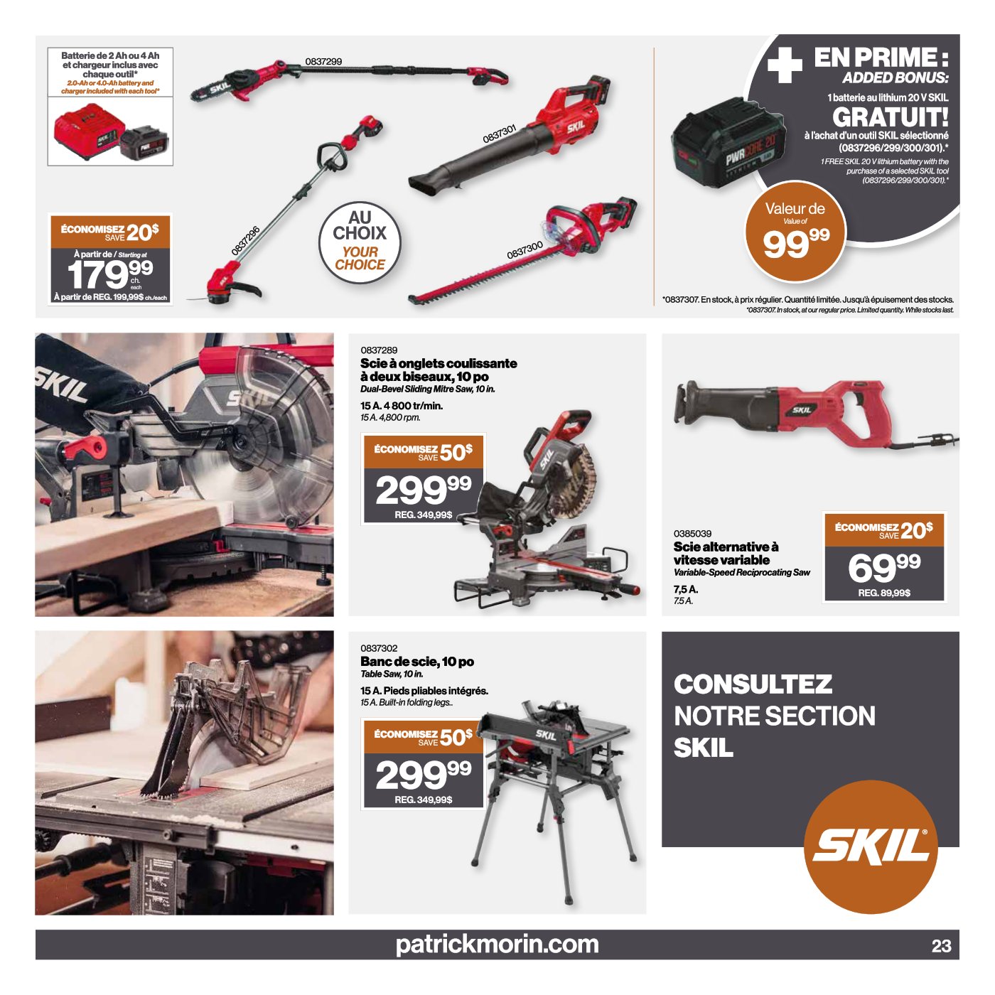 Circulaire Patrick Morin - Cahier Spécial Outils Été 2023 - Page 23