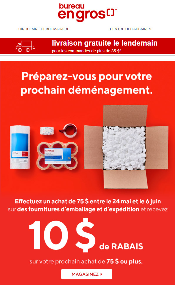 De Grosses Économies pour votre Gros Déménagement