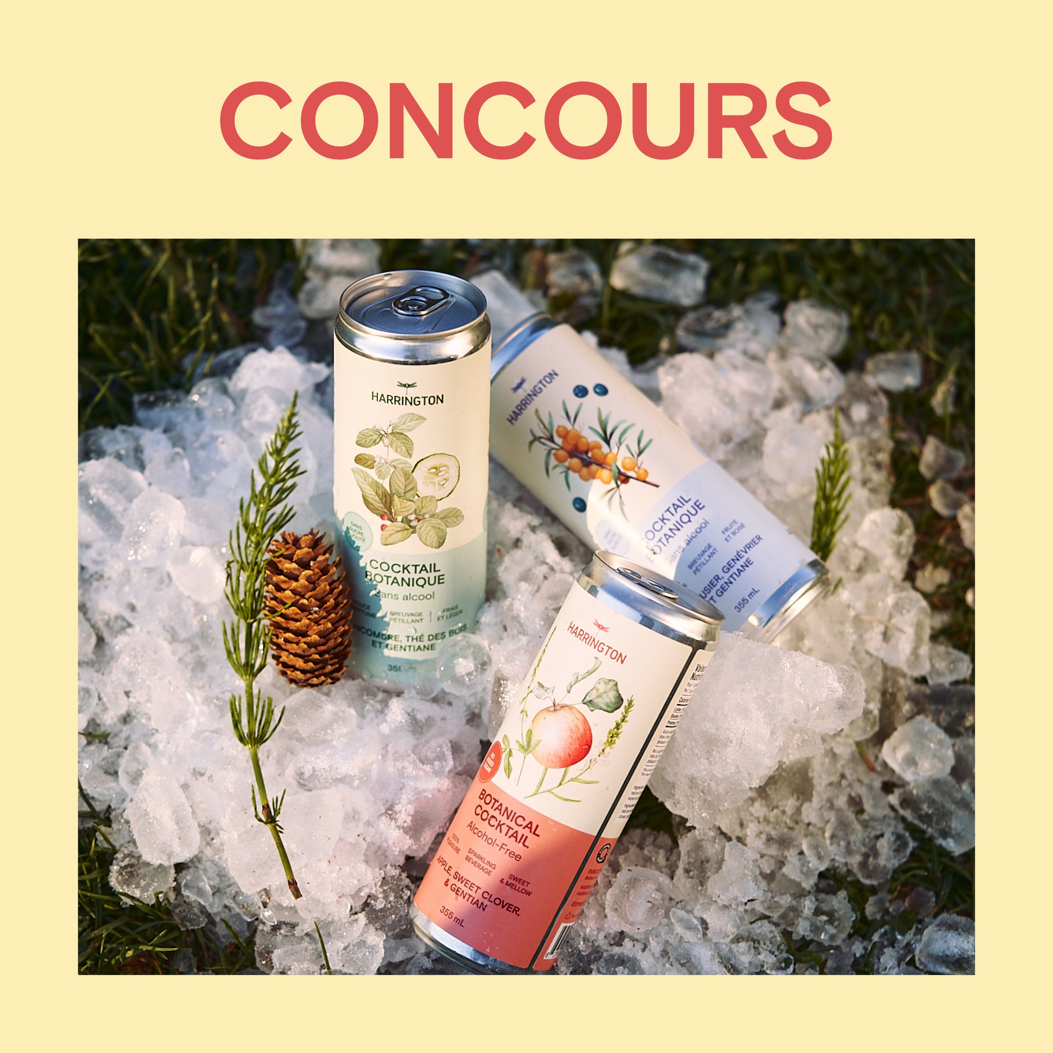 Concours Gagnez un pétillant trio, les tous nouveaux cocktails sans alcool!