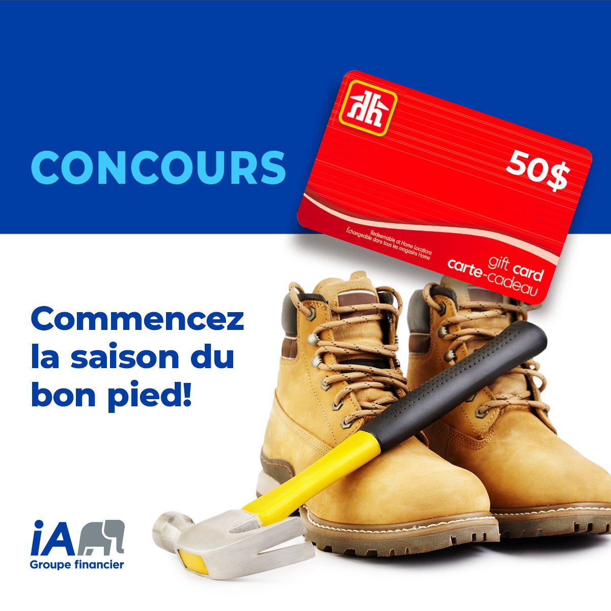 Concours Gagnez une carte-cadeau d’une valeur de 50 $ échangeable chez Home Hardware!