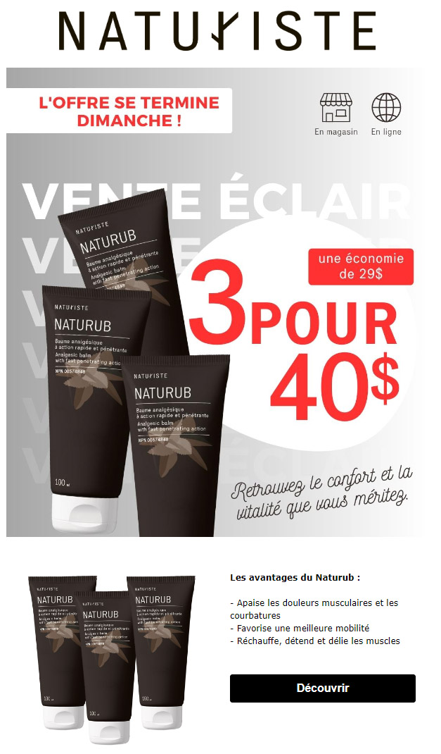 VENTE ÉCLAIR