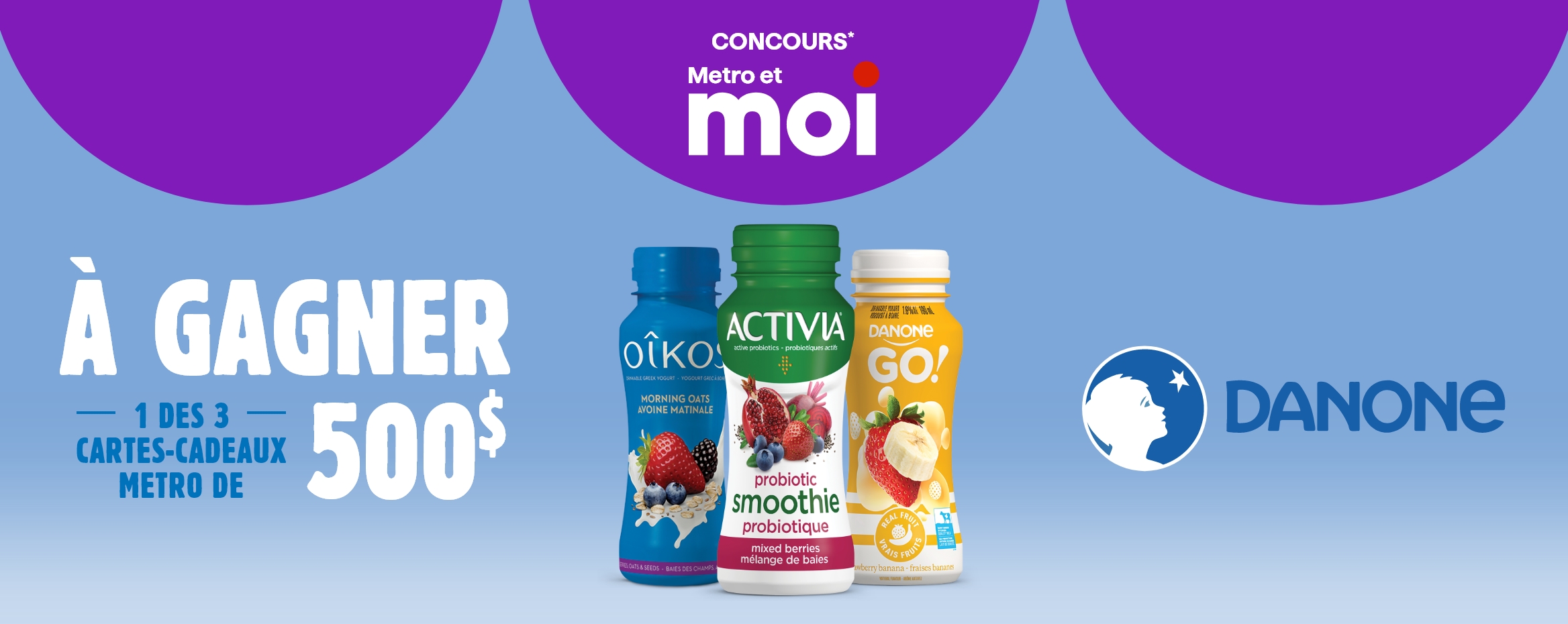 Concours Gagnez 1 des 3 cartes-cadeaux Metro de 500$