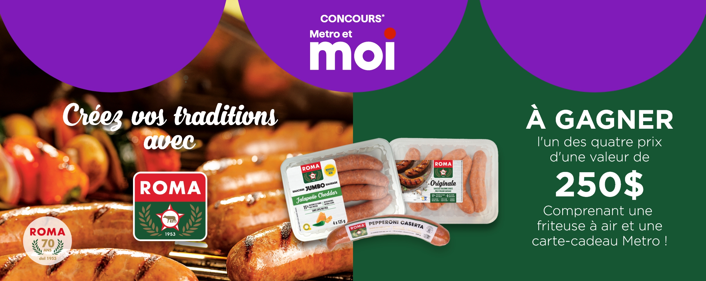 Concours Gagnez 1 des 4 ensembles d'une valeur de 250$, comprenant une friteuse à air et une carte-cadeau Metro.