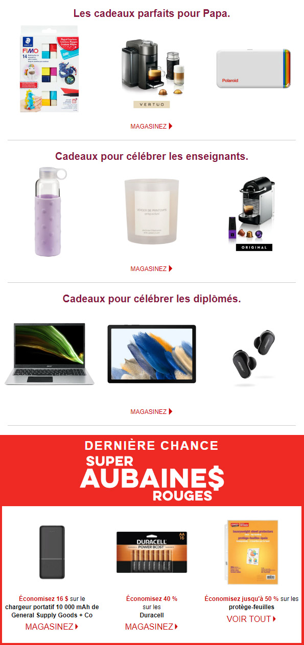 Trouvez tous les Cadeaux Parfaits aux Prix Parfaits!