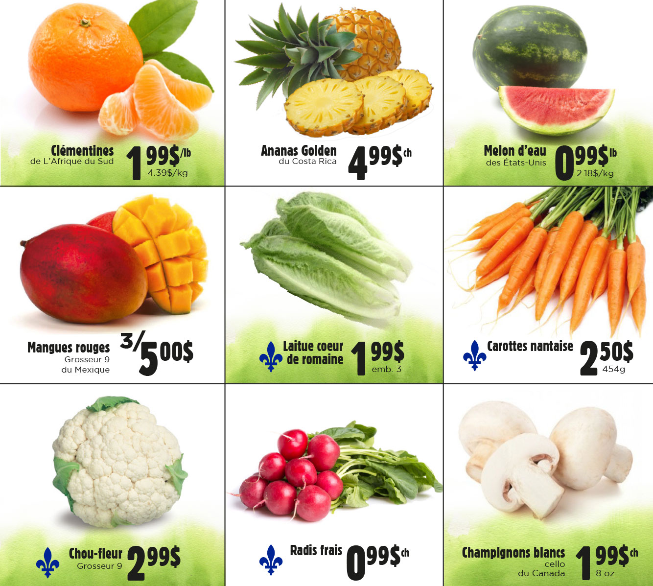 Circulaire de la Semaine Fruits et Légumes Grande Allée Circulaire en