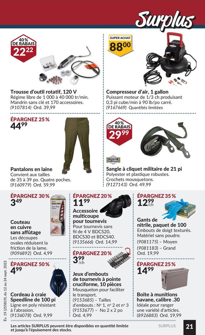 Circulaire Princess Auto - Méga Casse-coûts - Page 22