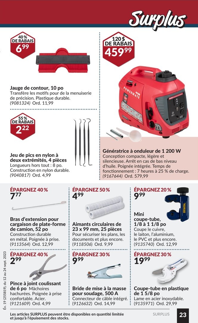 Circulaire Princess Auto - Méga Casse-coûts - Page 24
