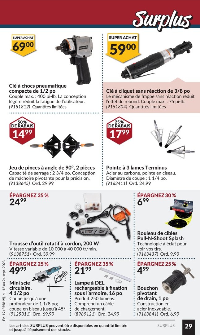 Circulaire Princess Auto - Méga Casse-coûts - Page 30