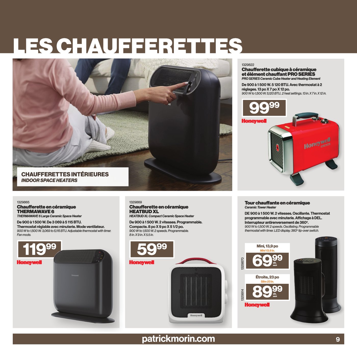 Circulaire Patrick Morin - Cahier Spécial Chauffage 2023 - Page 9