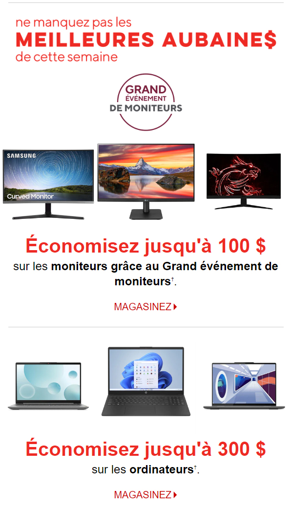 Profitez de ces Offres tant que vous le pouvez