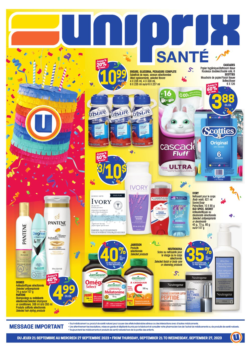 Circulaire Uniprix - Santé - Page 1