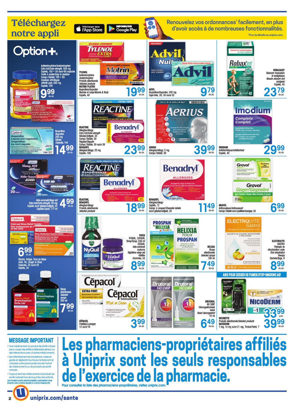 Circulaire Uniprix - Santé - Page 2