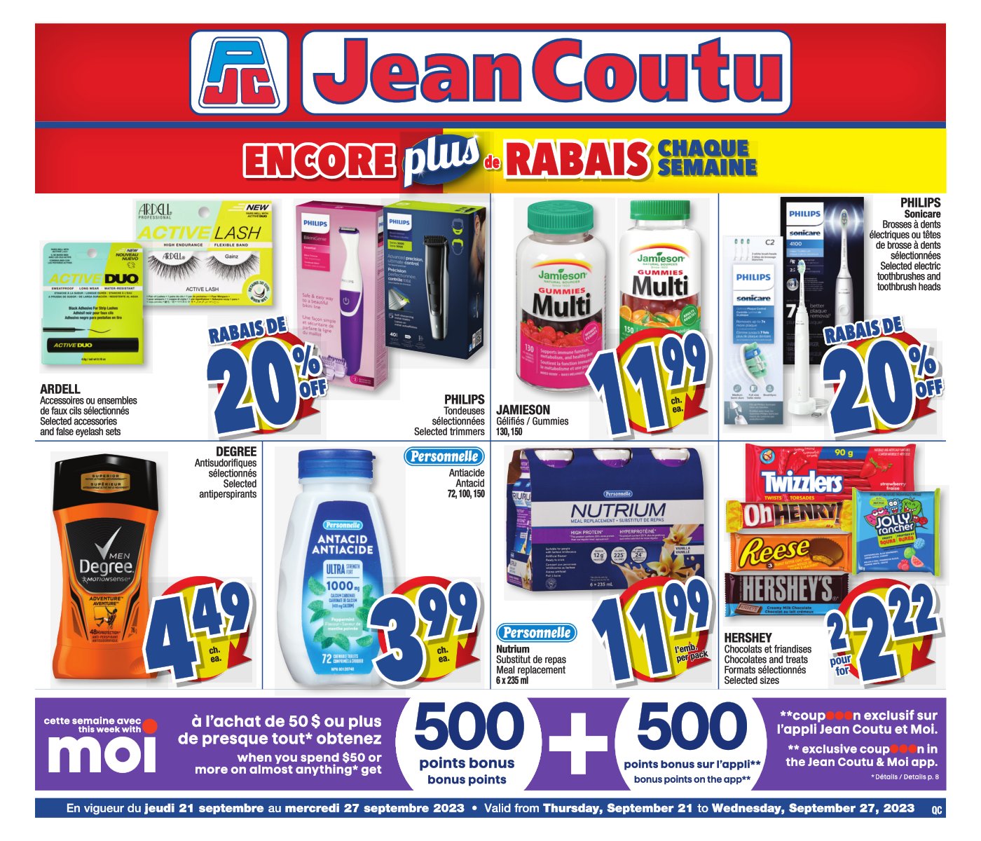 Circulaire Jean Coutu - Encore Plus de Rabais - Page 1