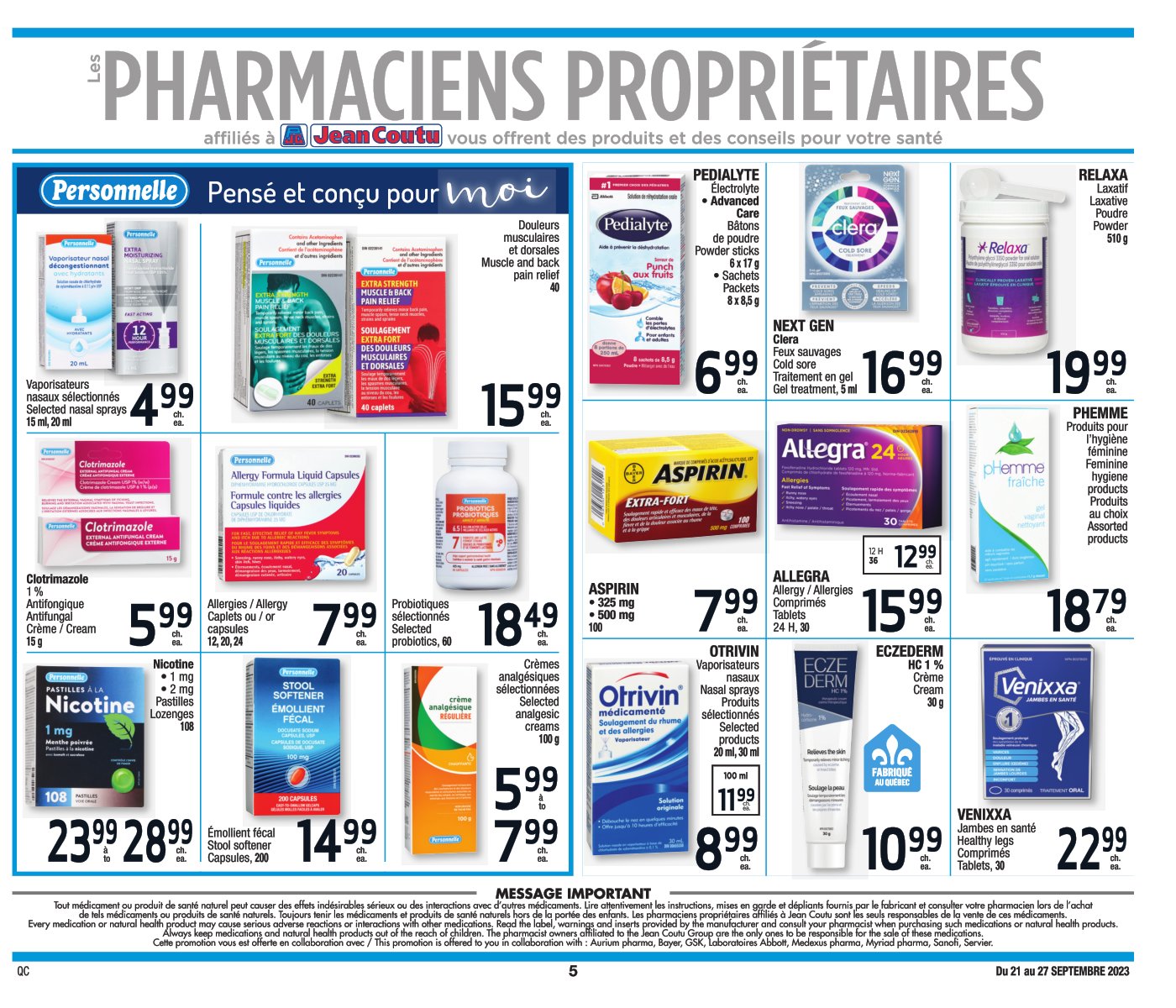 Circulaire Jean Coutu - Encore Plus de Rabais - Page 5