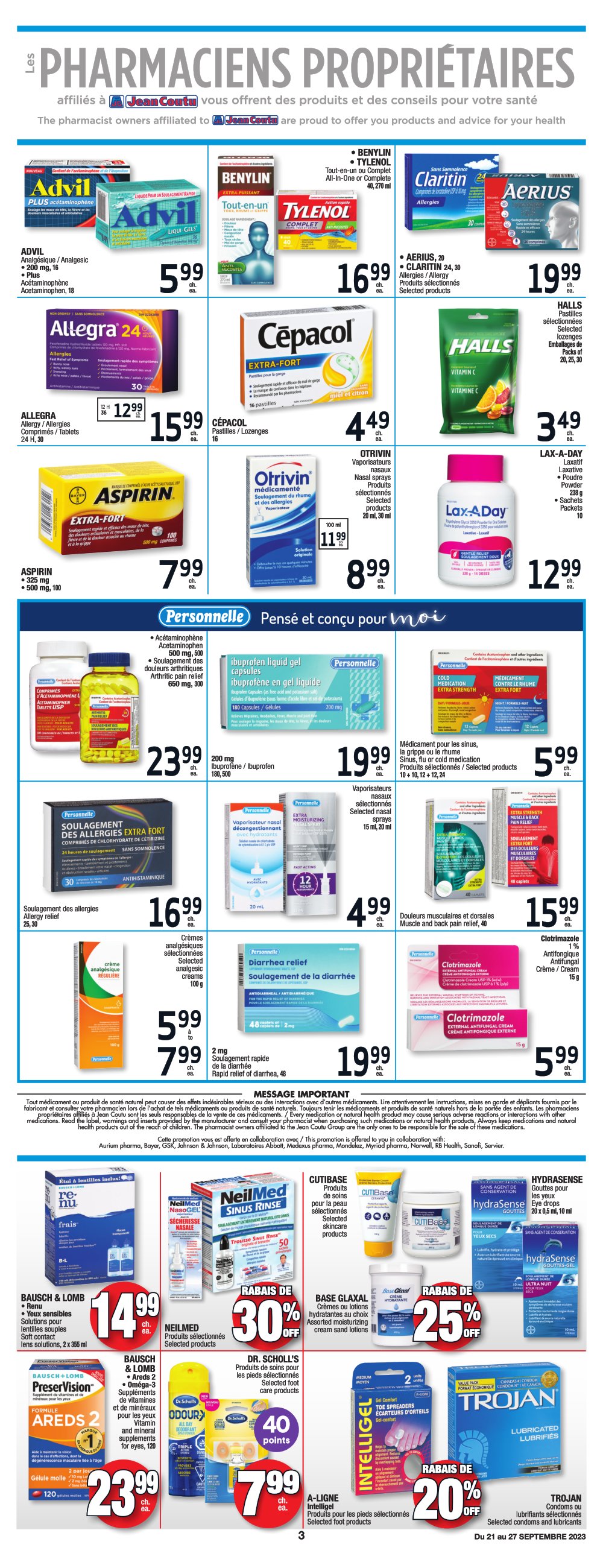Circulaire Jean Coutu - Santé Beauté - Page 3