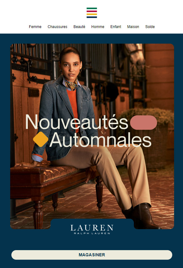 NOUVEAUTÉS Automnales signées Lauren Ralph Lauren