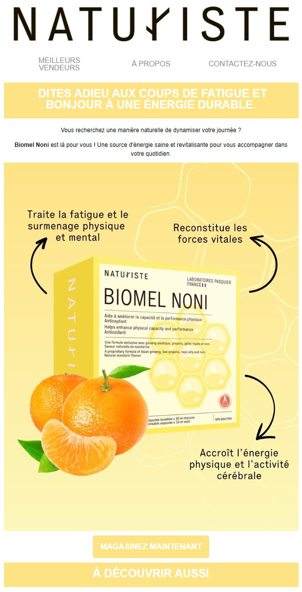 FOCUS SUR BIOMEL NONI