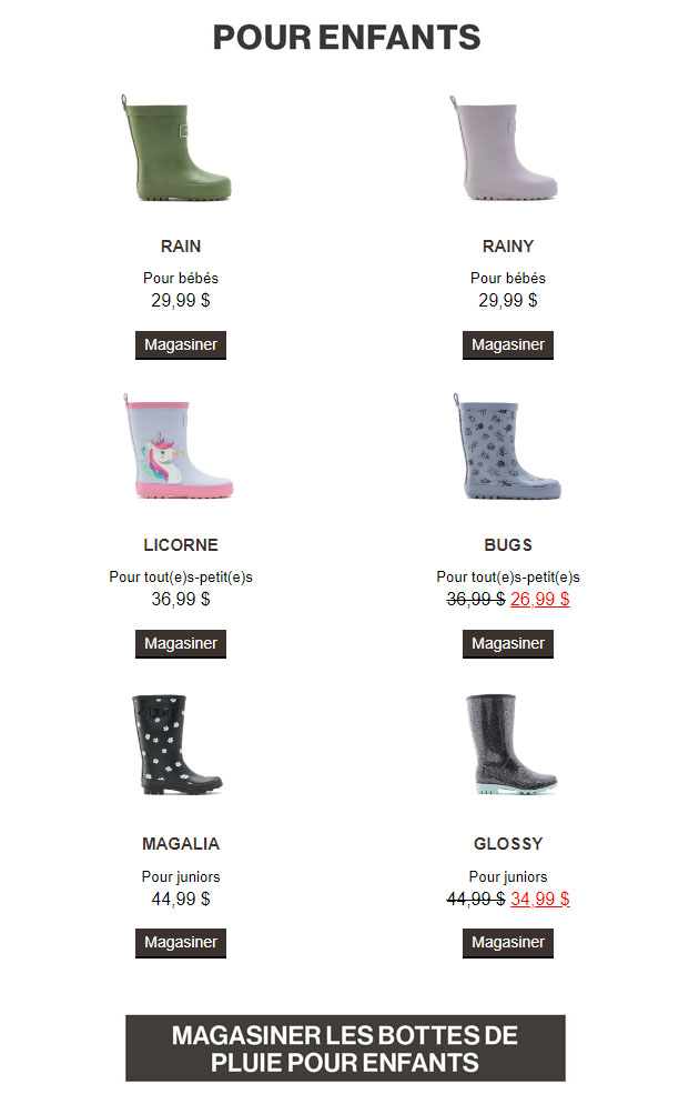 Prêts pour les Jours de Pluie !