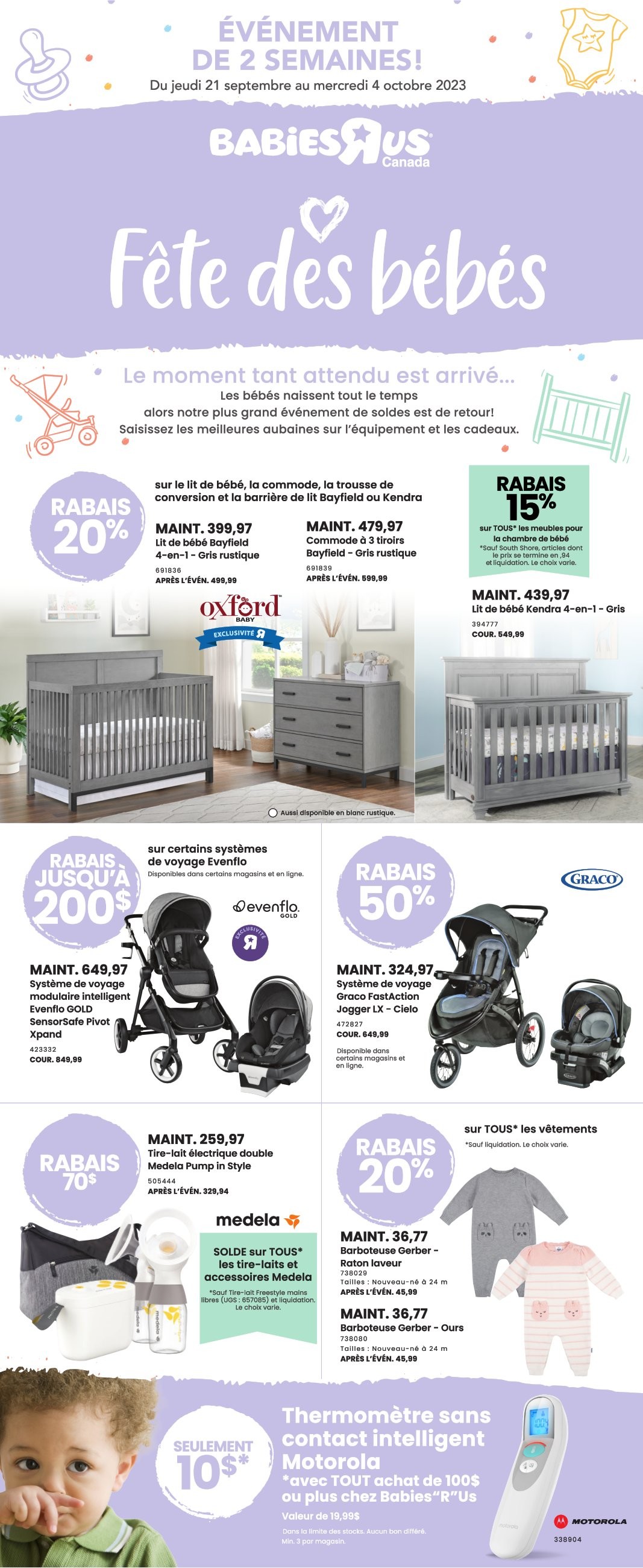 Circulaire Babies 'R' Us Canada - Page 1