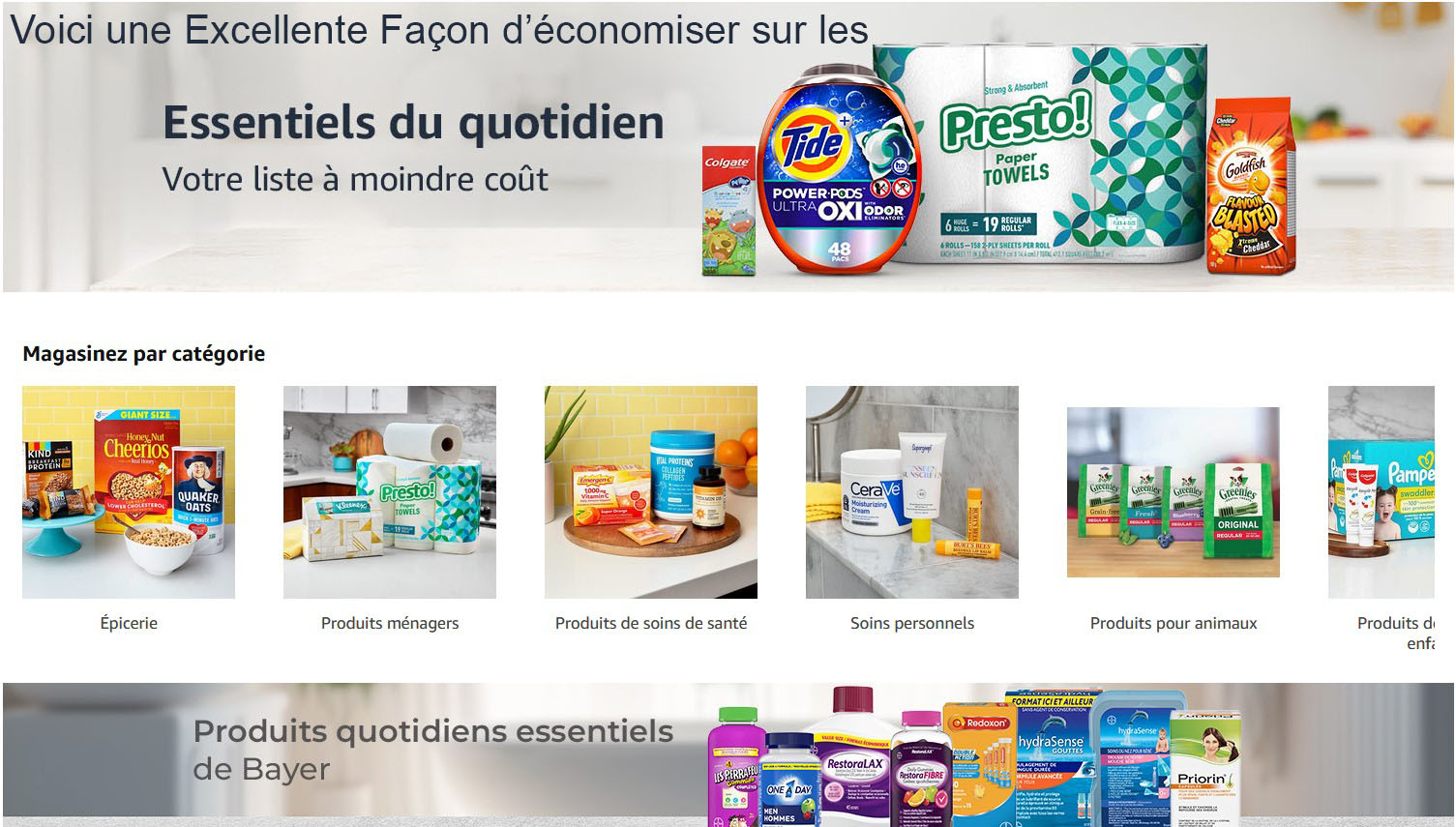 Rabais sur les Essentiels du Quotidien