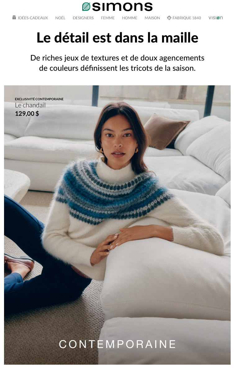 Simons Maison literie D corations Qu bec Lebourgneuf Ameublements