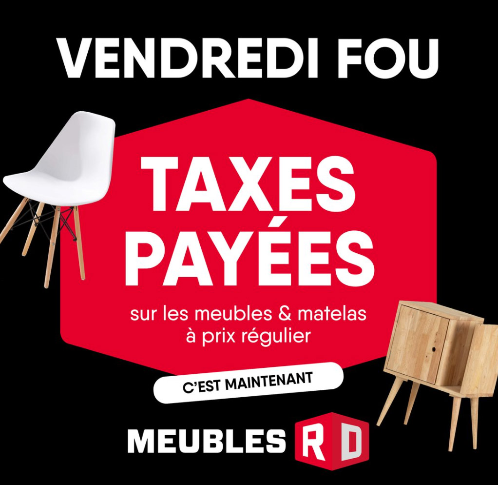 Circulaire Meubles RD - Taxes Payées - Vendredi Fou