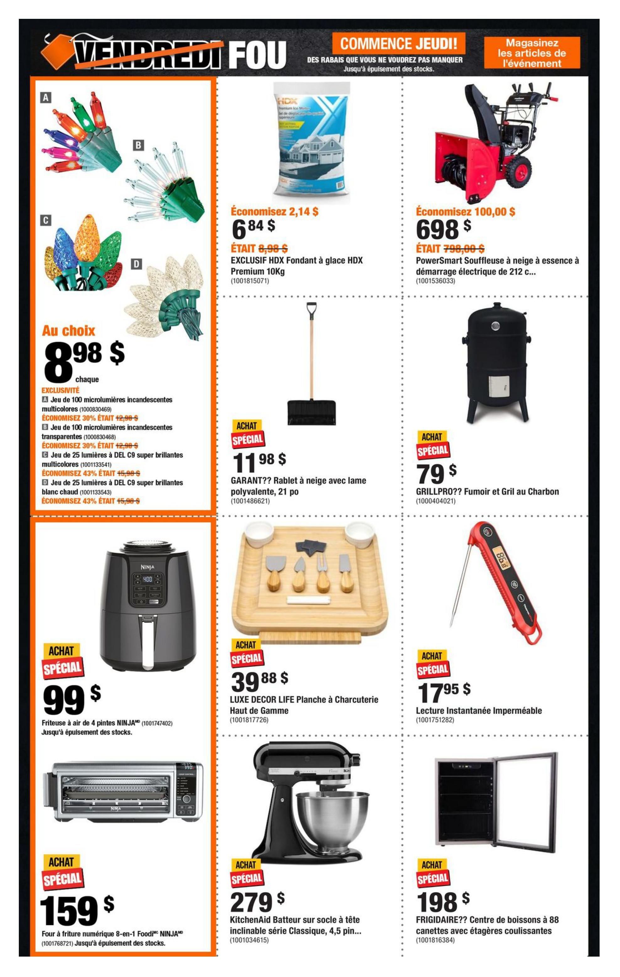Circulaire Home Depot - Vendredi Fou