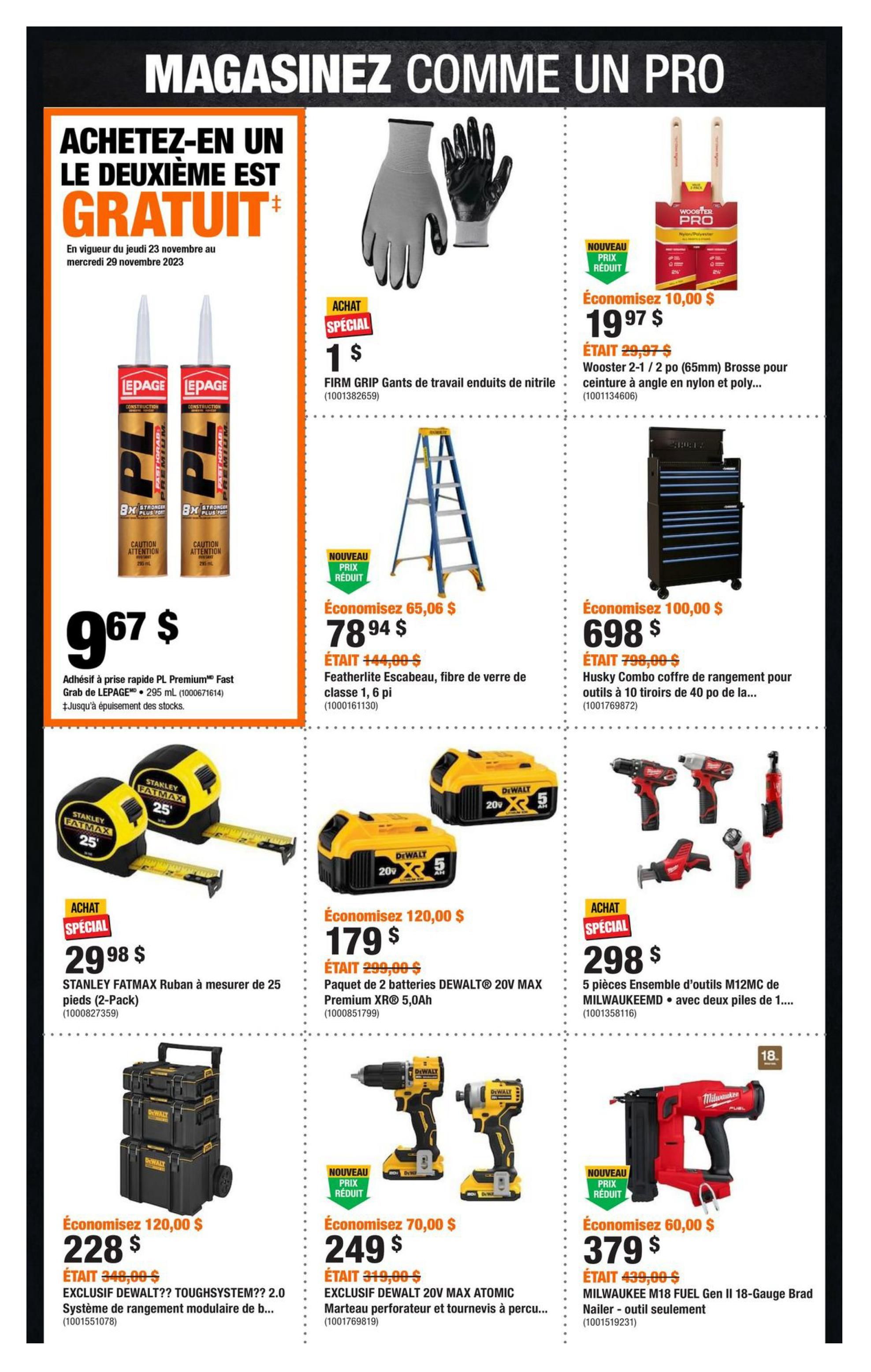 Circulaire Home Depot - Vendredi Fou