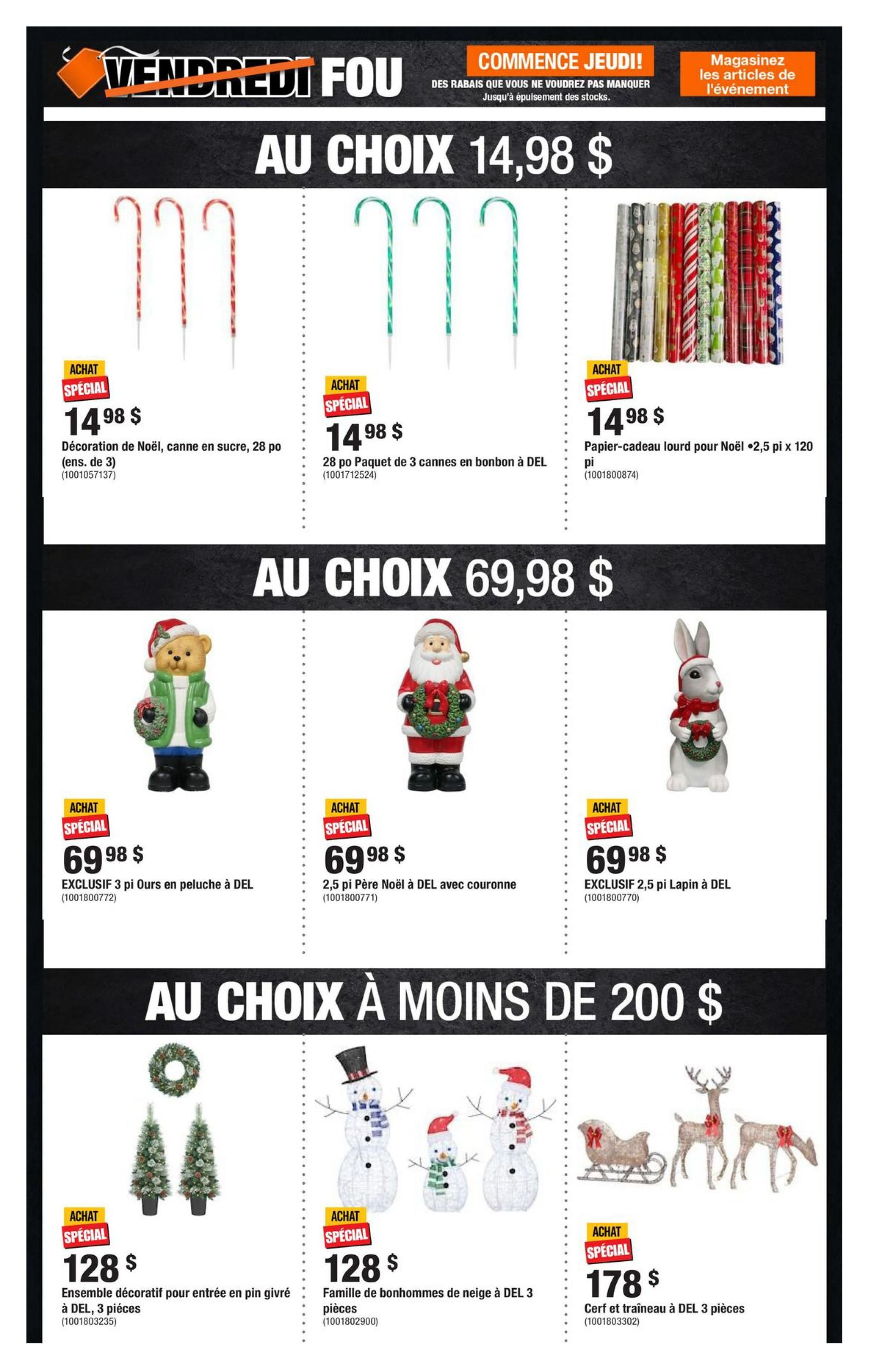 Circulaire Home Depot - Vendredi Fou