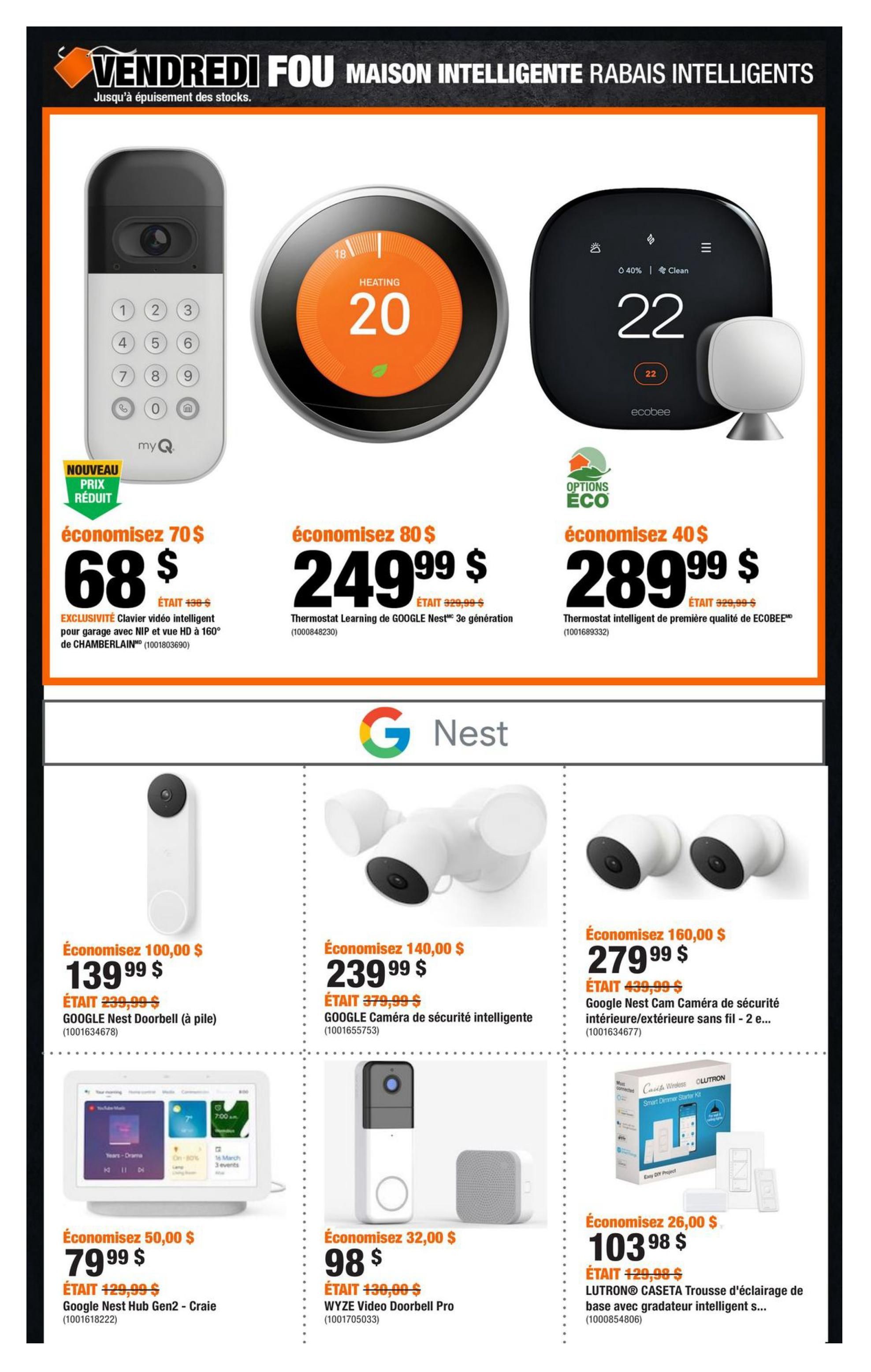 Circulaire Home Depot - Vendredi Fou