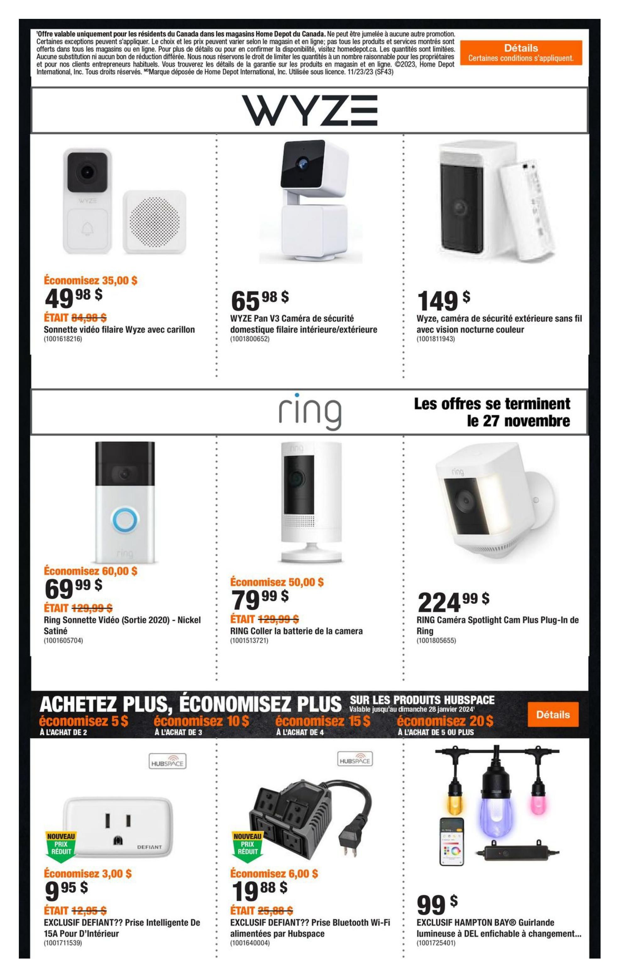 Circulaire Home Depot - Vendredi Fou
