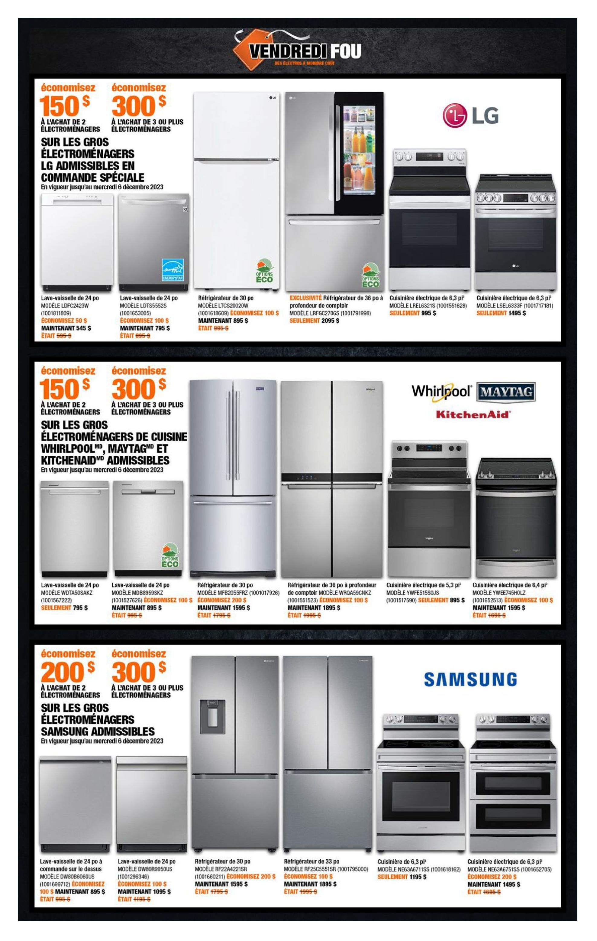 Circulaire Home Depot - Vendredi Fou