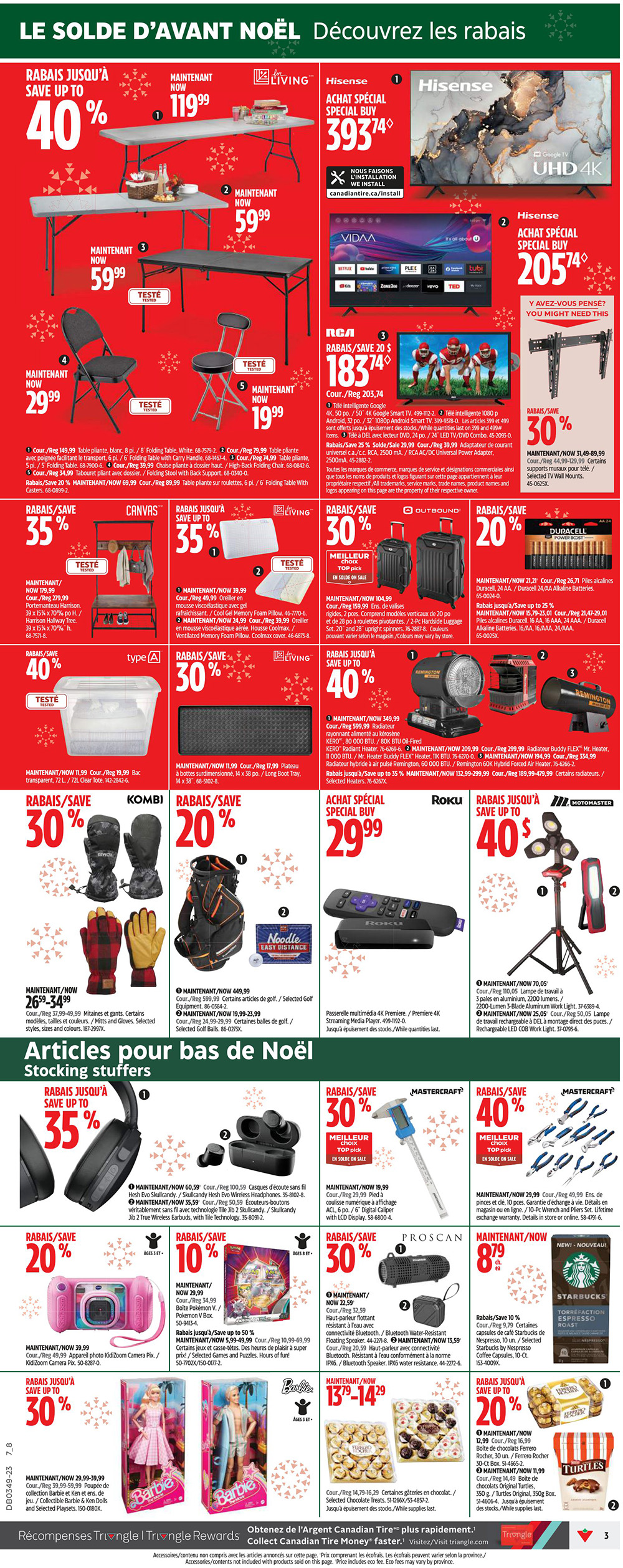 Circulaire Canadian Tire - Solde d'Avant Noël - Page 7