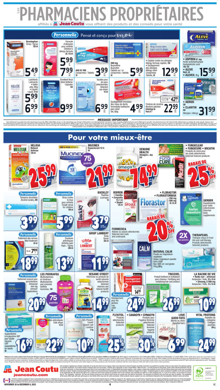 Circulaire Jean Coutu - Encore Plus de Rabais - Page 4