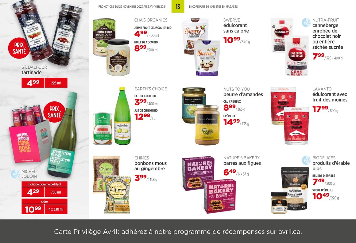 Circulaire Avril - Supermarché Santé - Page 13