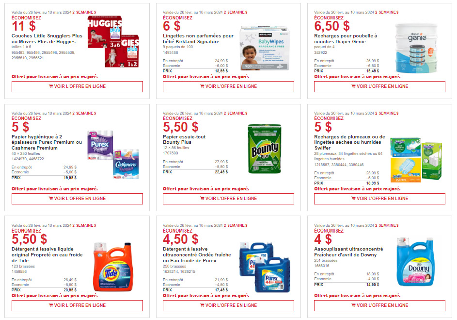 Coupons Rabais Costco de la semaine Circulaire en ligne