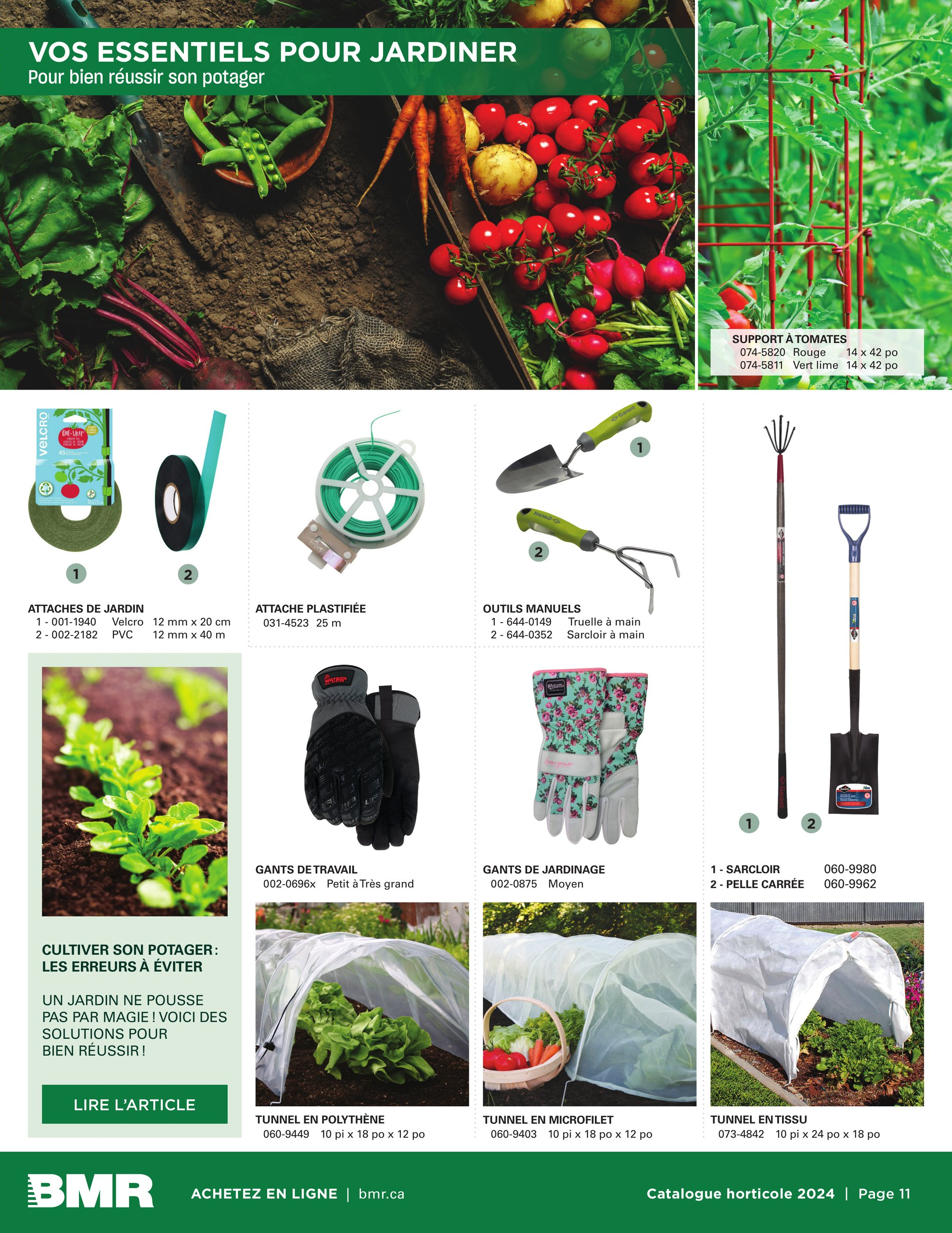 Circulaire BMR - Catalogue Horticulture 2024 - Page 11