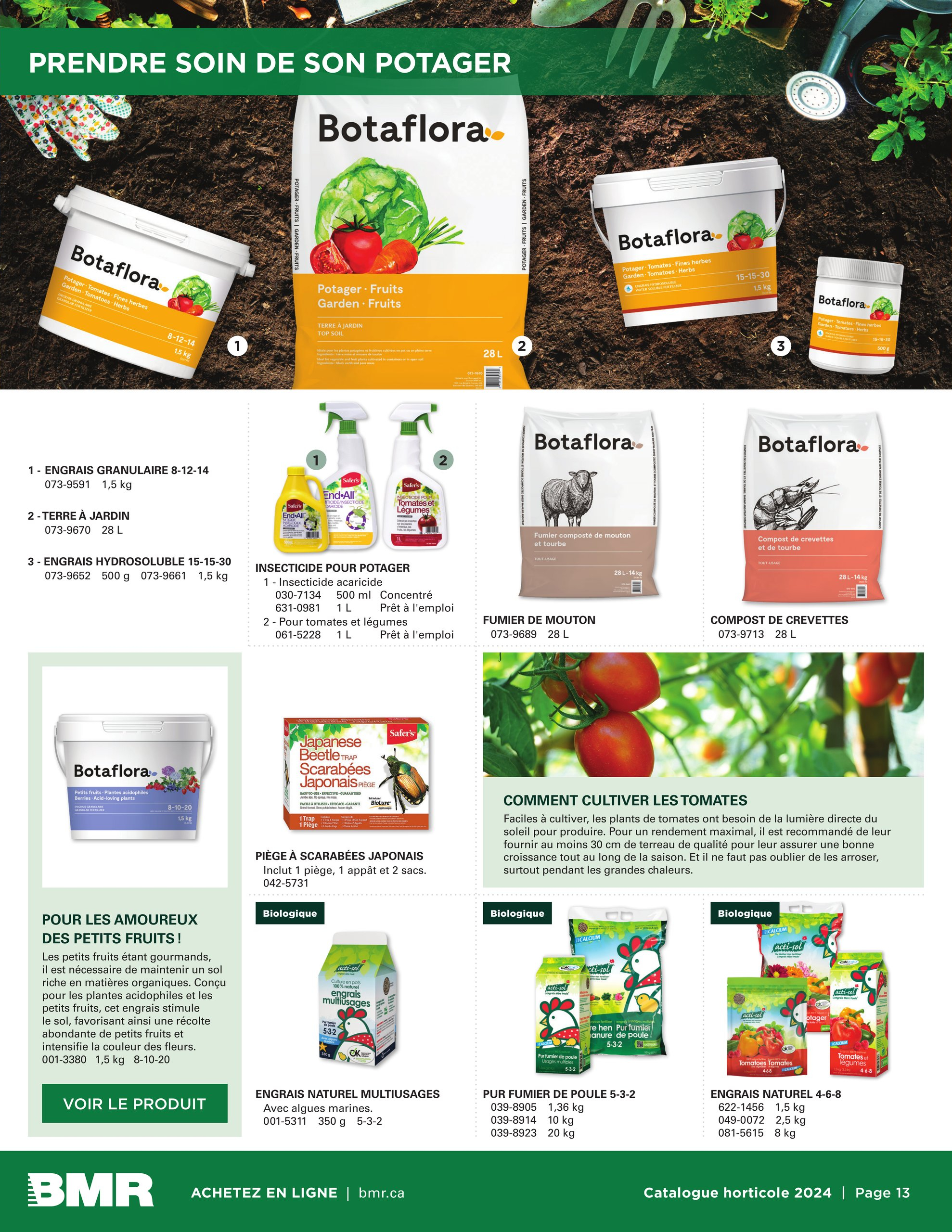 Circulaire BMR - Catalogue Horticulture 2024 - Page 13