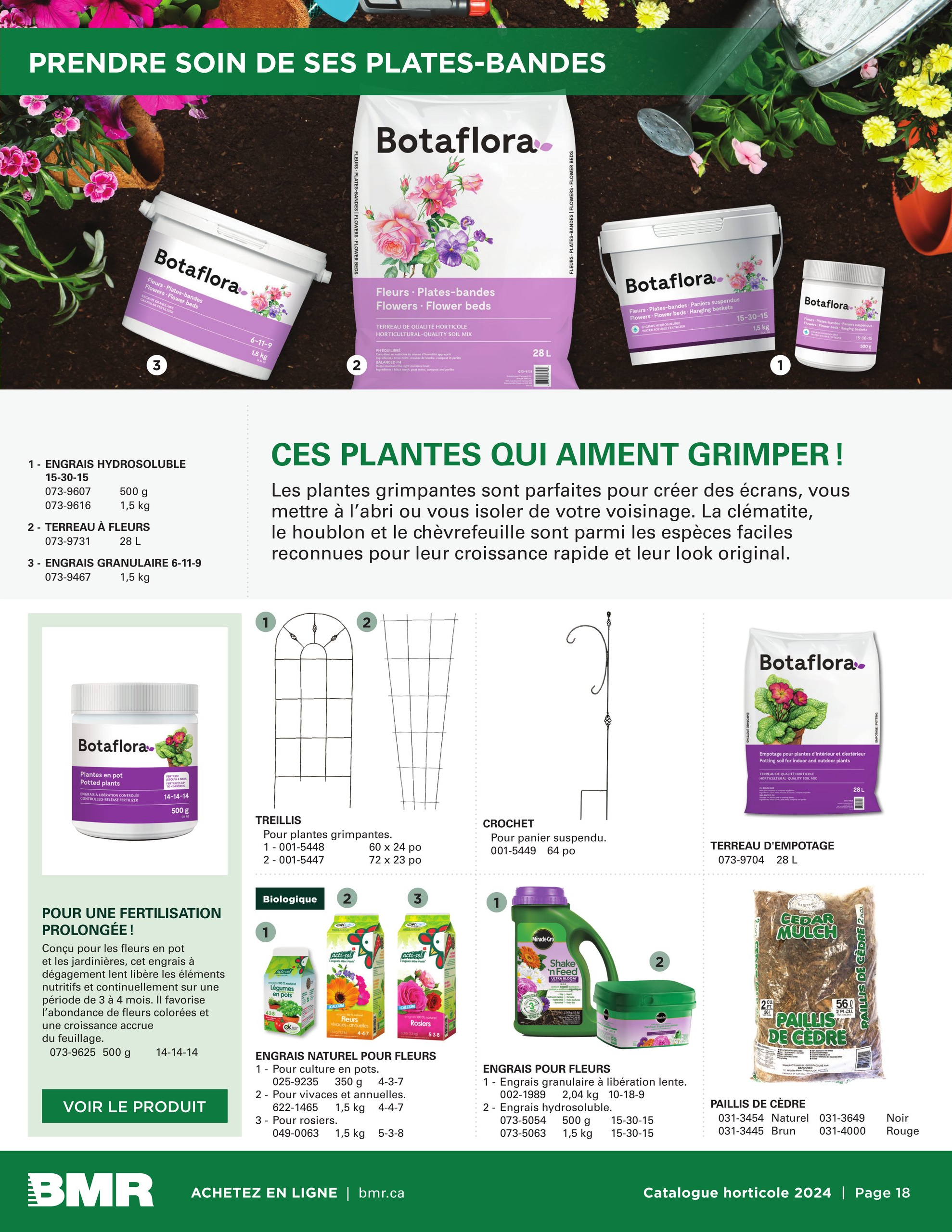 Circulaire BMR - Catalogue Horticulture 2024 - Page 18