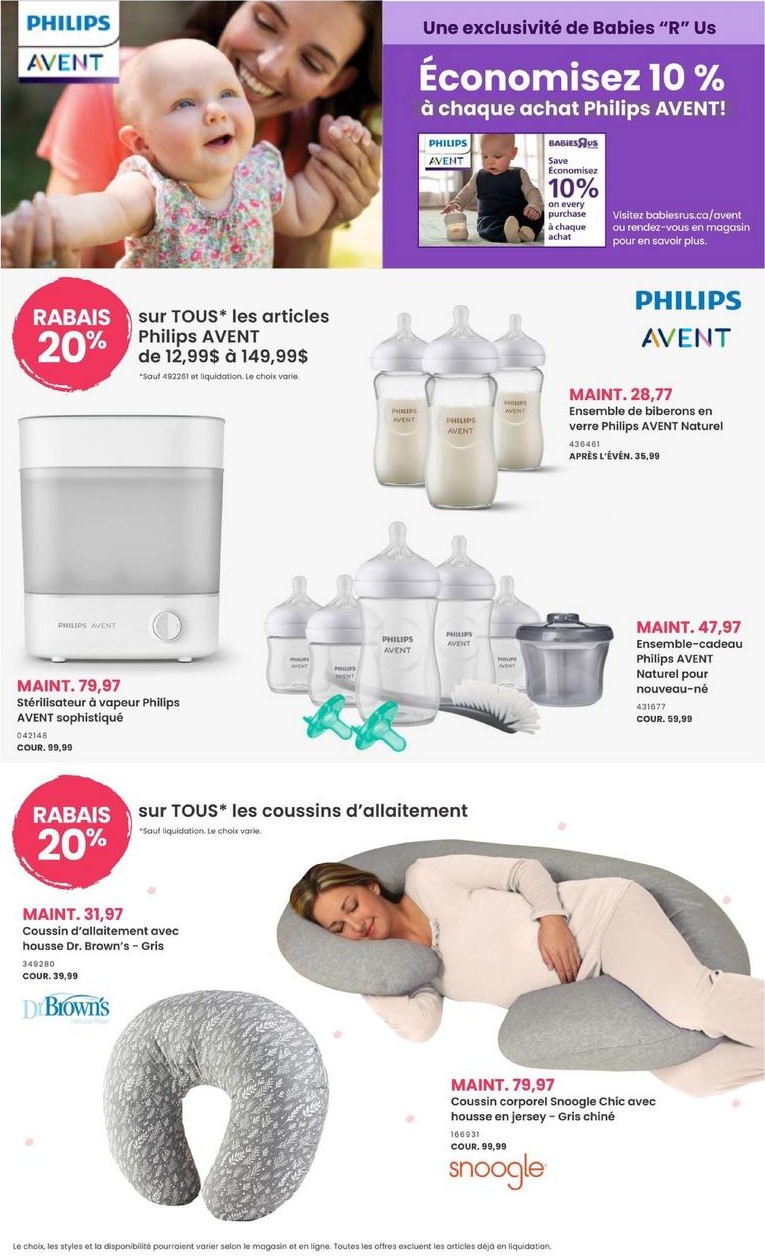 Boxing Day Babies "R" Us Canada Vente d'AprèsNoël Circulaire en ligne