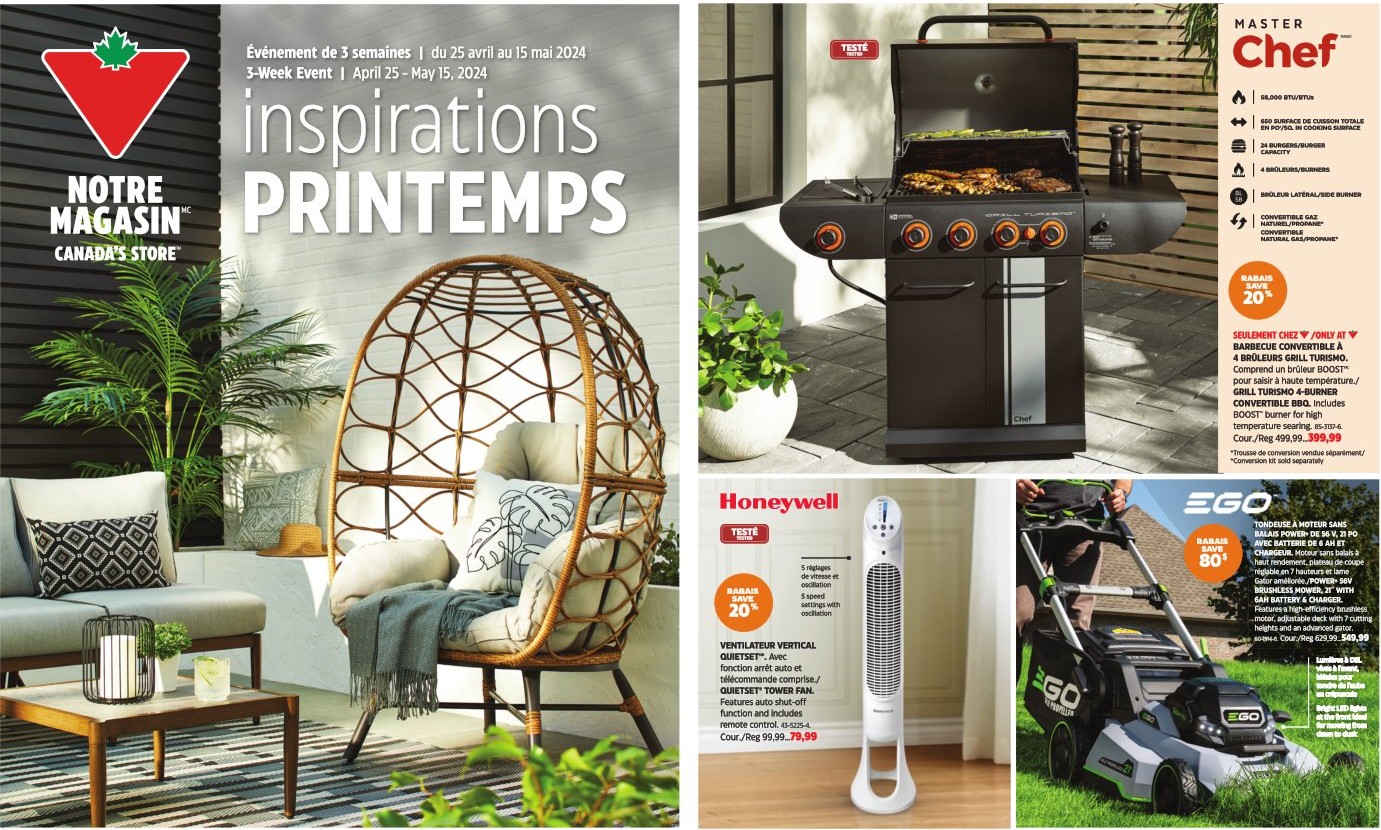 Circulaire Canadian Tire - Inspirations Printemps - Page 1