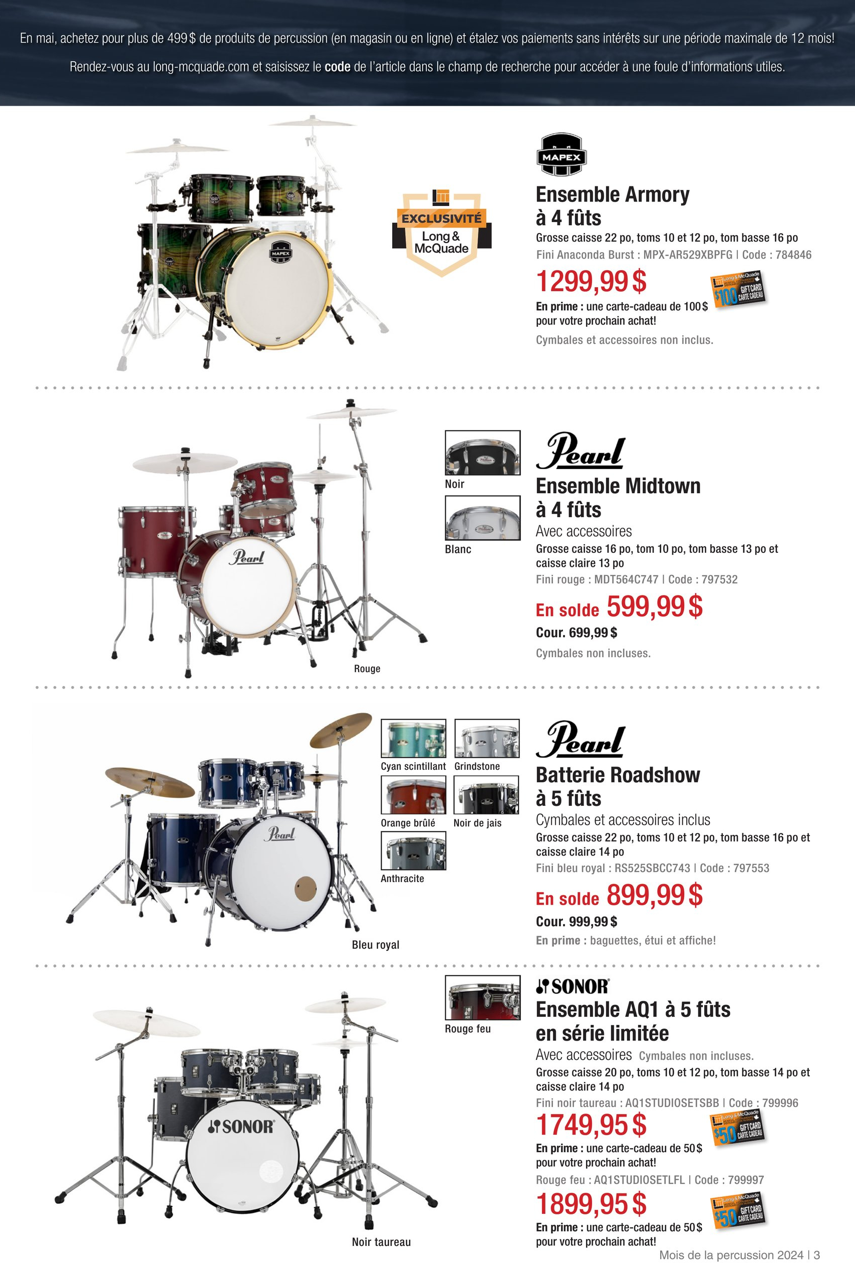 Circulaire Long & McQuade | Circulaire en ligne