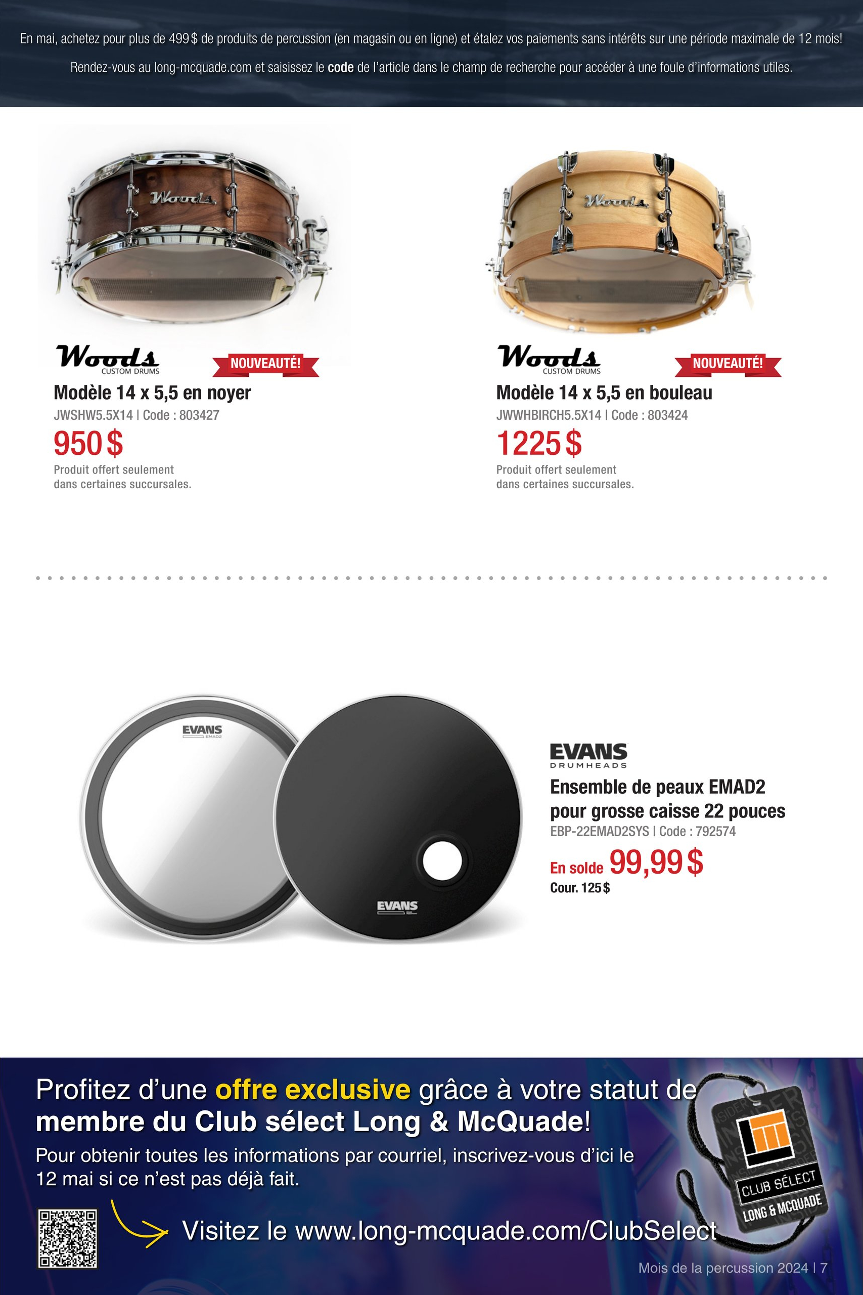 Circulaire Long & McQuade | Circulaire en ligne